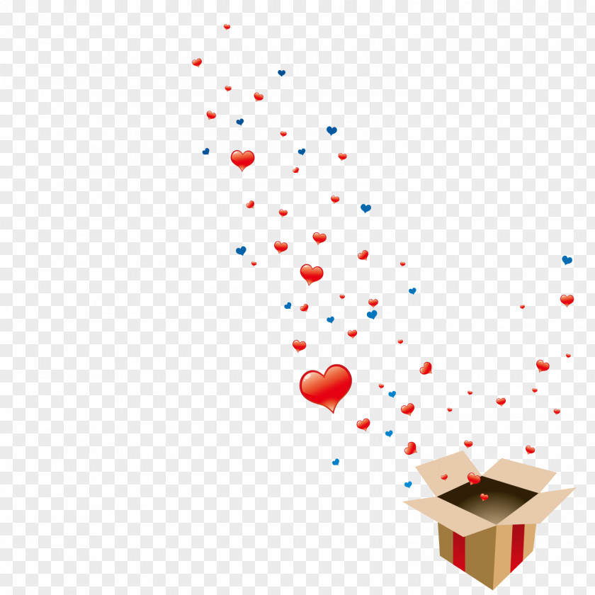 Floating In The Box Of Love Balloons Heart Clip Art PNG