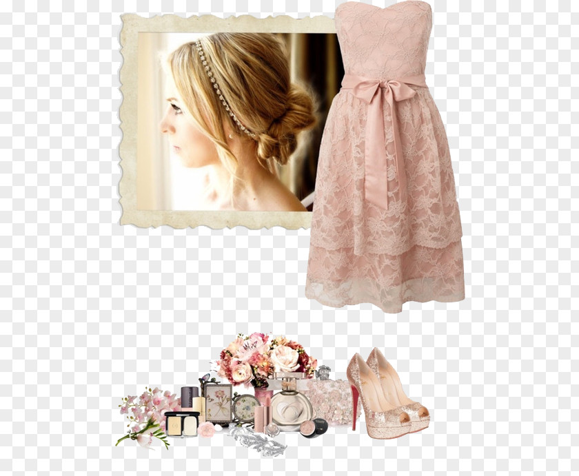 Pink Princess Dress Formal Wear Wedding Clothing PNG