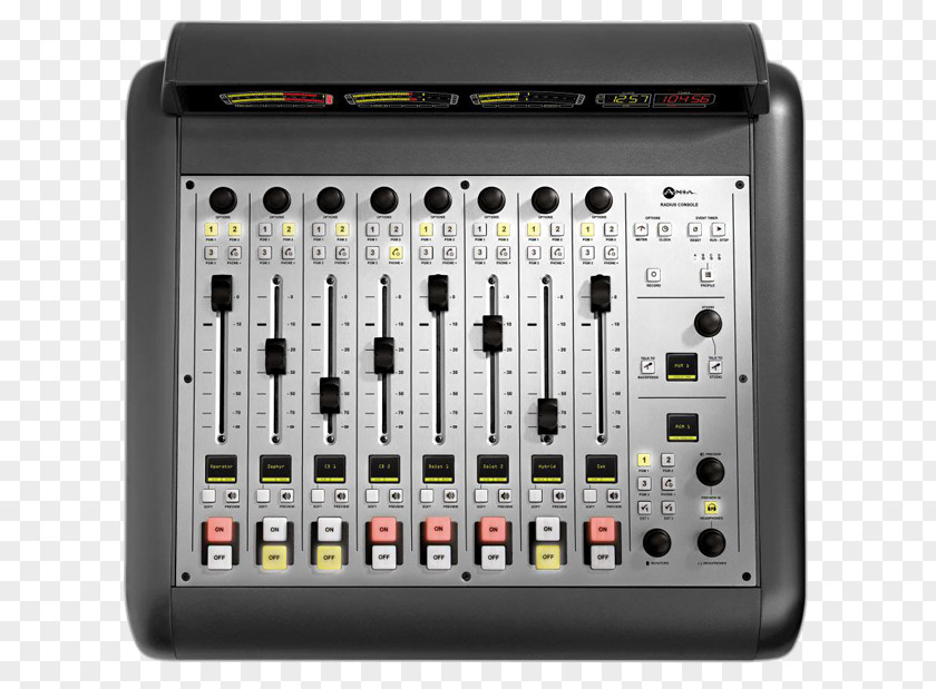 Radio Audio Mixers Broadcasting Fade Digital Mixing Console PNG