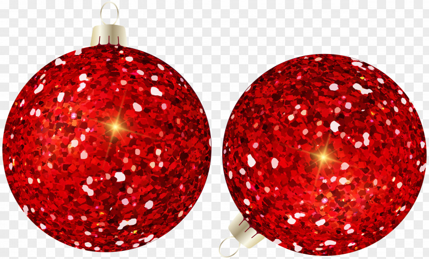 Christmas Balls Red Clip Art Image PNG