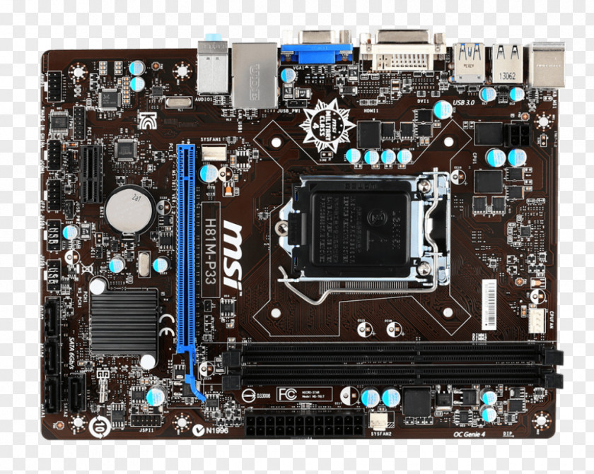 Intel LGA 1150 MicroATX CPU Socket Motherboard PNG