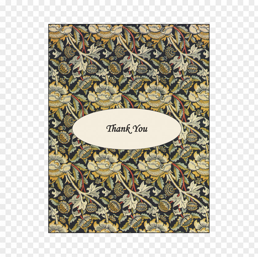 Party Invitation Card William Morris Pattern PNG