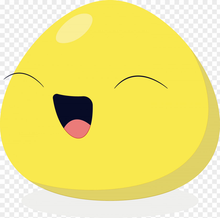 Smiley Yellow Snout Cartoon Font PNG