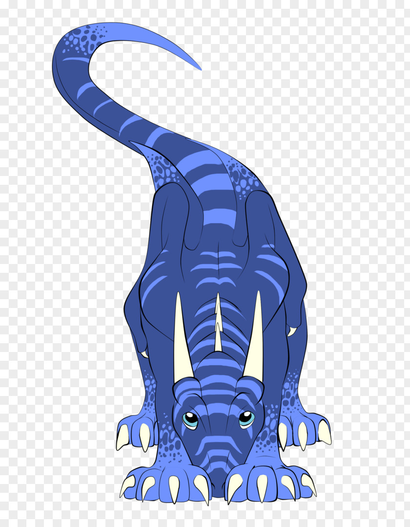 Anim Filigree Illustration Clip Art Dinosaur Electric Blue Legendary Creature PNG