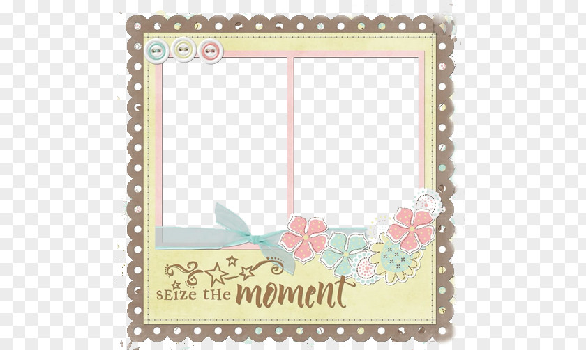 Pink Frame Collage Paper Picture PNG