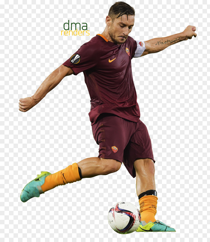 TOTTI A.S. Roma Serie A Italy National Football Team Player PNG