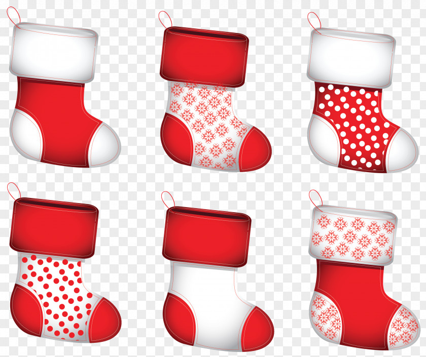Transparent Christmas Stokings Collection Clipart Stocking Clip Art PNG