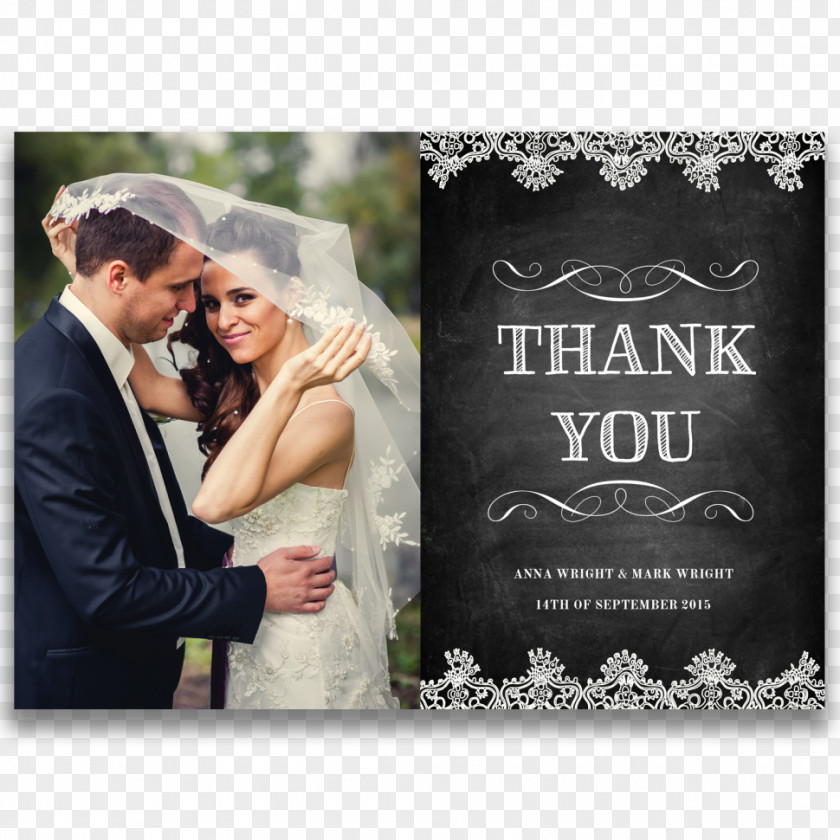 Thank You Wedding Invitation Photography Bride PNG