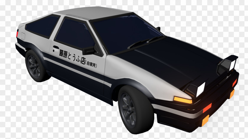 Toyota Ae86 Compact Car Vehicle Hood Bumper PNG