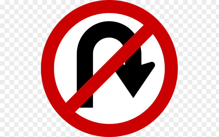 UK U-turn Traffic Sign Regulatory Road Clip Art PNG