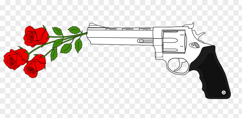 Weapon Gun Flower Firearm Floral Design PNG