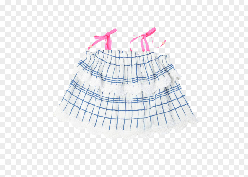 Blu Sky Skirt Babydoll Gauze Cotton Necktie PNG