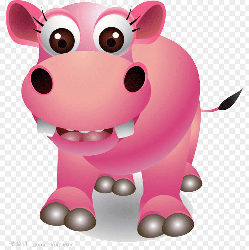 Cute Rhino Hippopotamus Royalty-free Illustration PNG