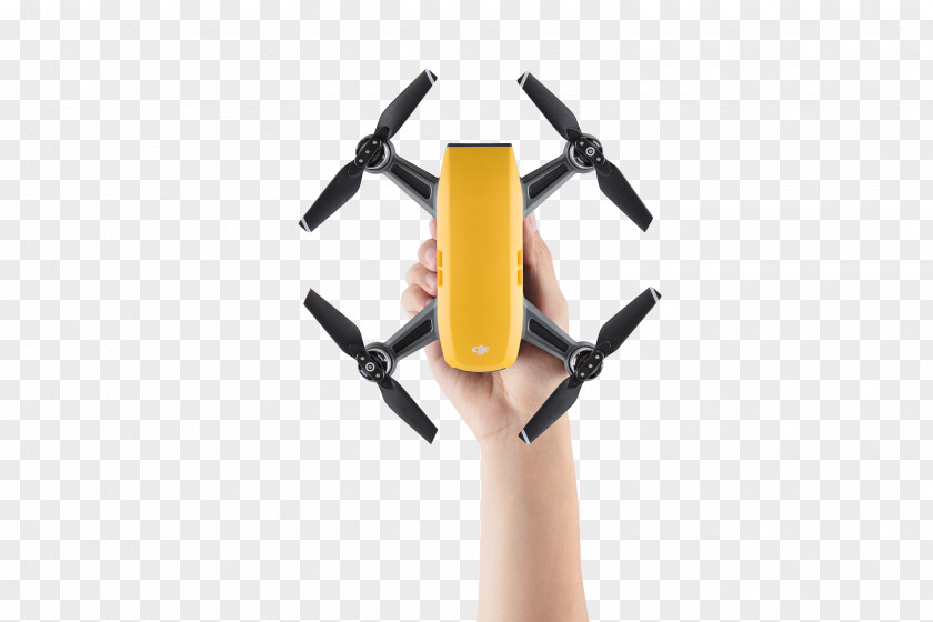 DJI Spark Gimbal Unmanned Aerial Vehicle Yellow PNG