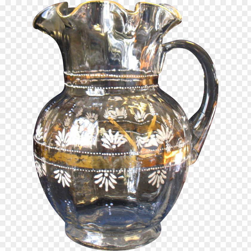 Glass Pitcher Jug Creamer Vase PNG