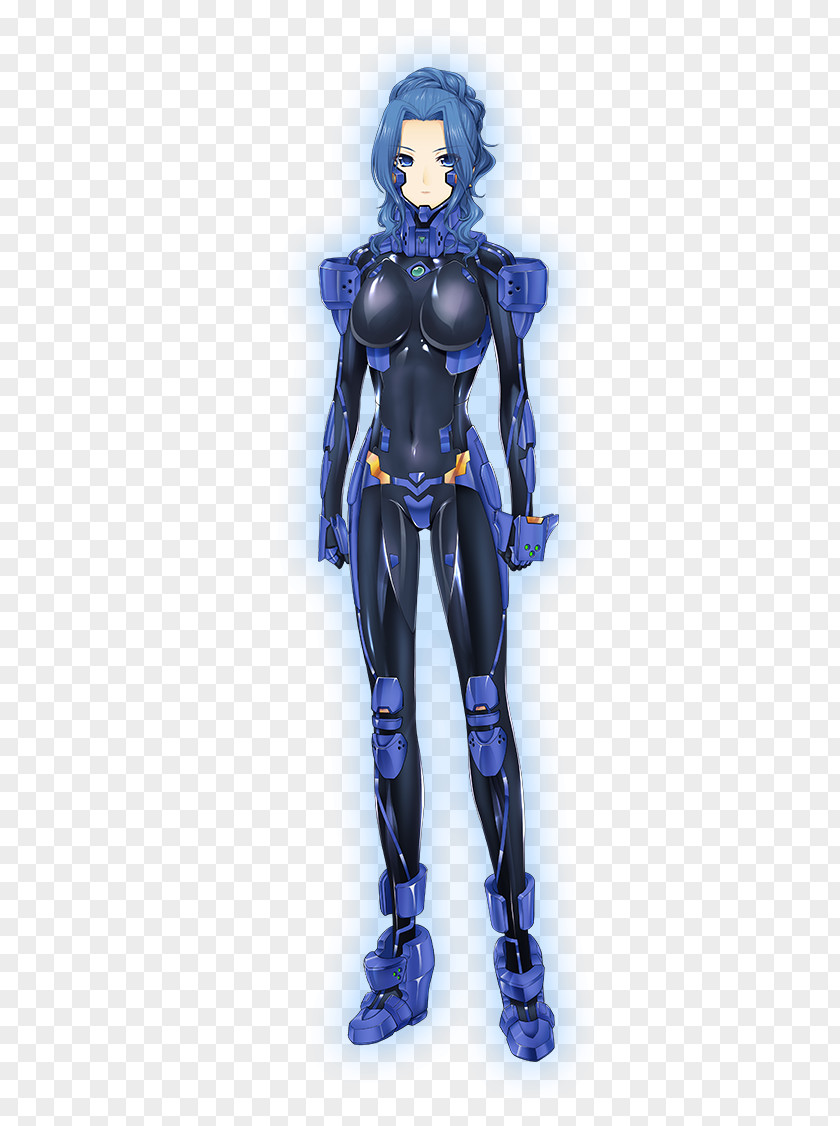 Muv-luv Figurine Cobalt Blue Character PNG