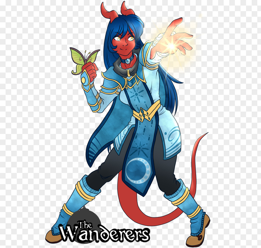 Tiefling Warlock Costume Design Legendary Creature Supernatural PNG