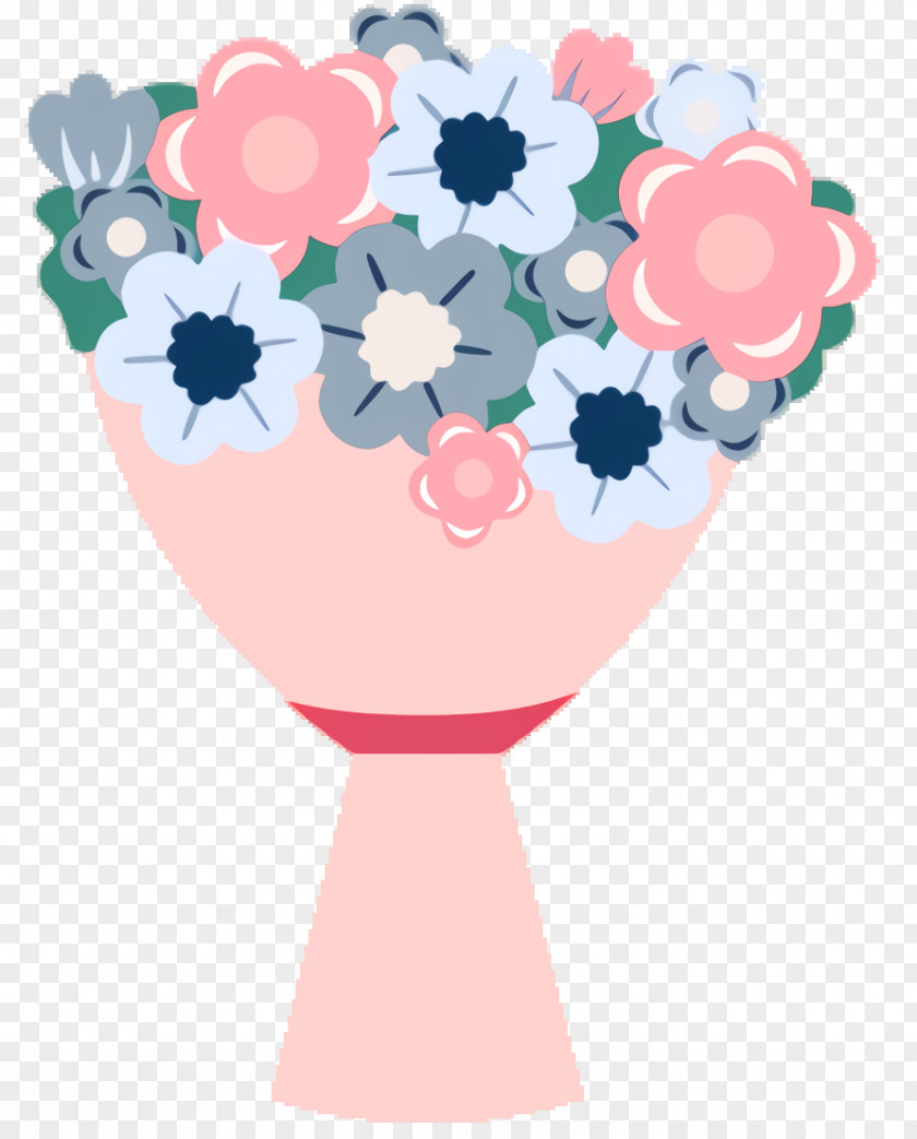 Wildflower Cut Flowers Pink Background PNG