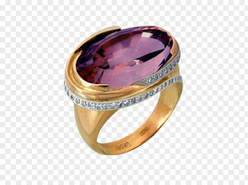 Gemstone Rings Amethyst Jewellery Ring Diamond PNG