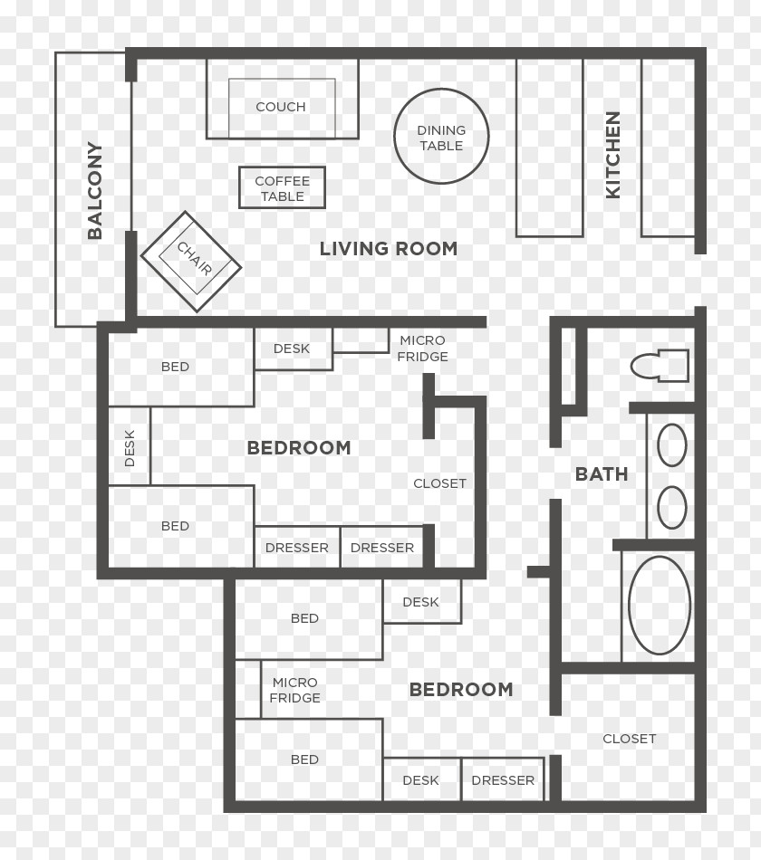 Twin Tower Floor Plan House PNG
