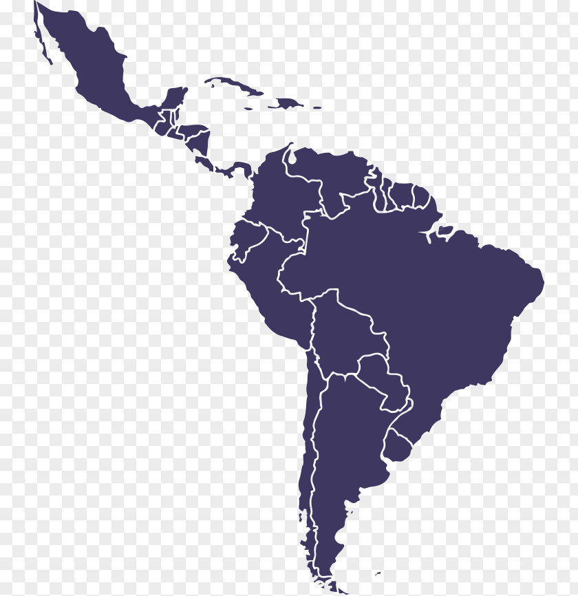 United States South America Latin Mapa Polityczna PNG