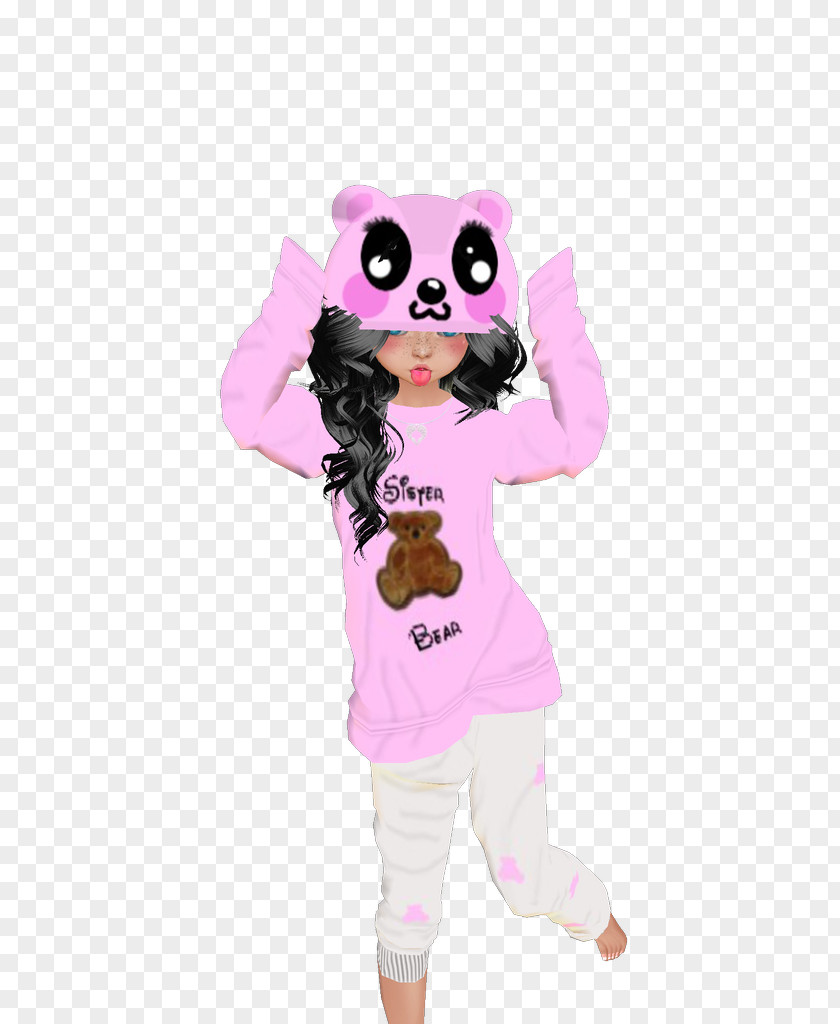 Day Of Albanians Costume Mascot Pink M Animal Character PNG