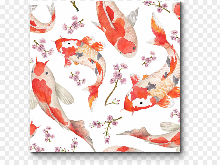 Hand-painted Sheep Koi Pond Paper Carp PNG