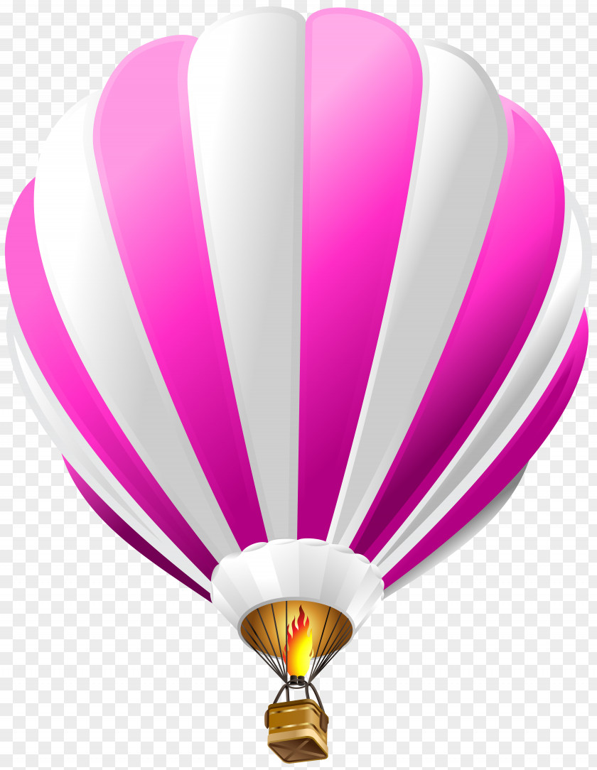 Hot Air Balloon Pink Transparent Clip Art Image Flight Airplane PNG