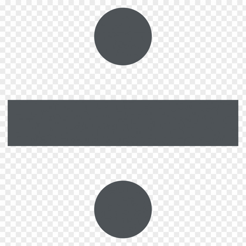 Math Obelus Emoji Division Symbol Sign PNG