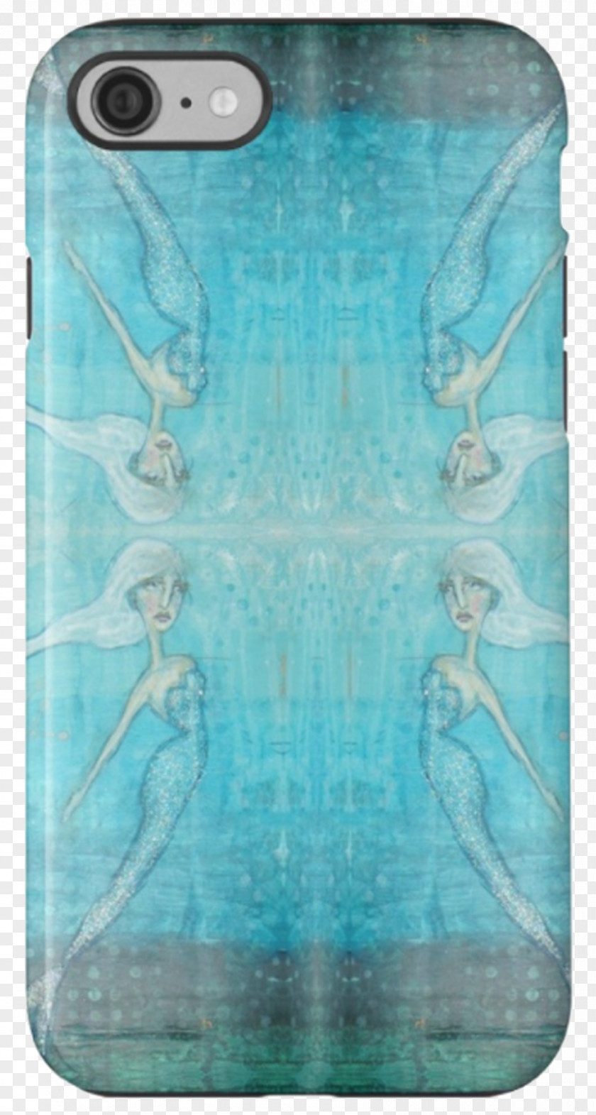 Mermaid Art Paint Turquoise PNG