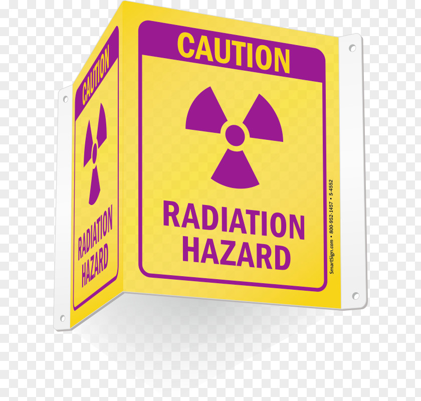 Radiation Safety Signage Caution Eye Protection Required In This Area Logo Brand Product Plastic PNG