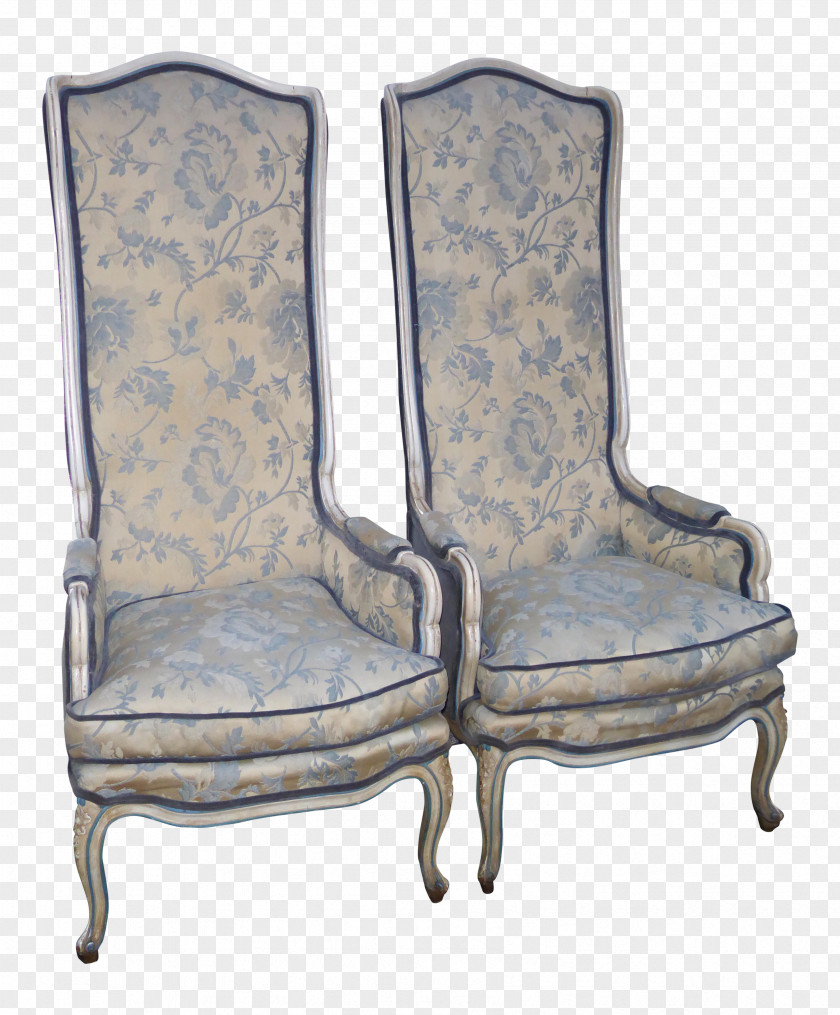 Antique Furniture Chair Loveseat French Upholstery Garden PNG