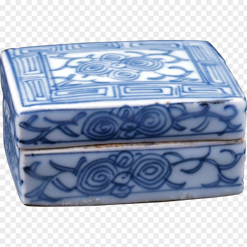 Blue And White Porcelain Pottery Rectangle PNG