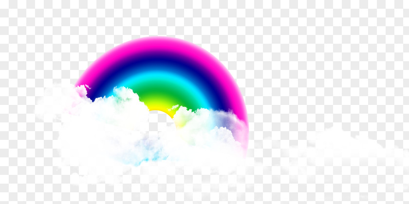 Creative Rainbow Light Graphic Design Wallpaper PNG