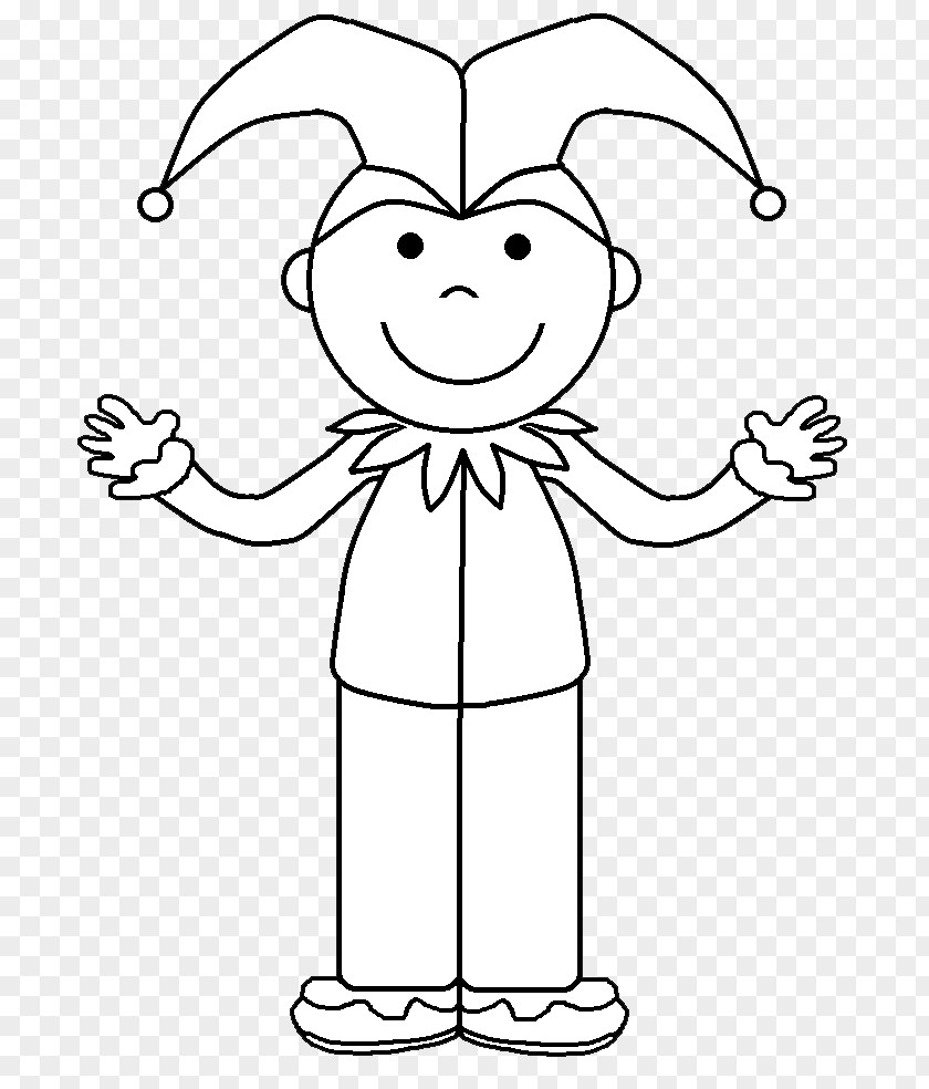 Fairy Tale Line Art Facial Expression Black And White Clip PNG