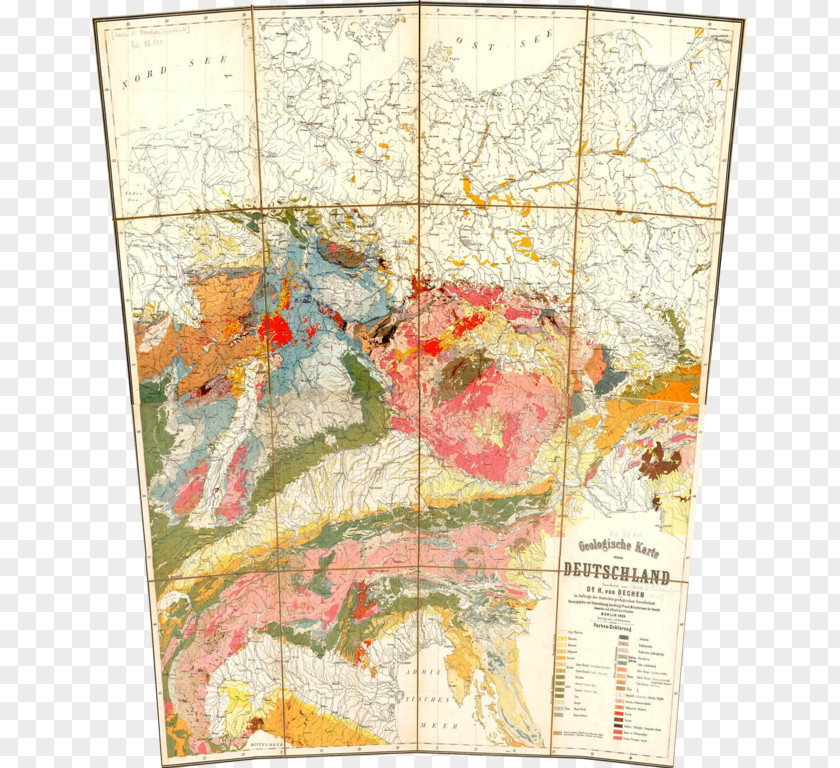 Germany Geologic Map Geology North PNG