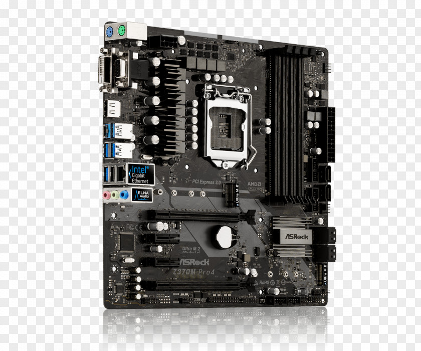 Intel ASRock Z370 EXTREME4 MicroATX Motherboard PNG
