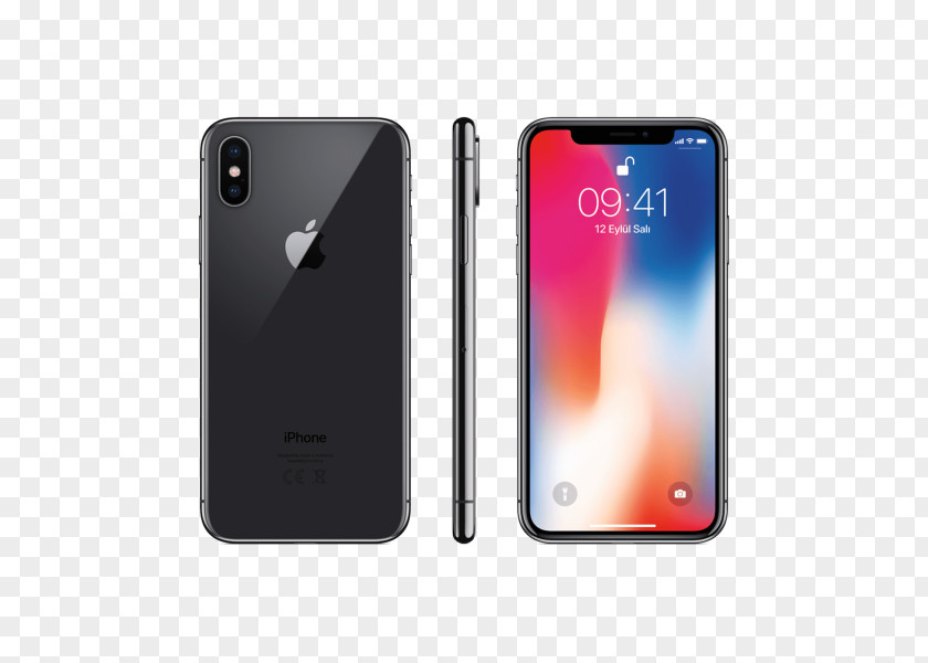 Apple IPhone X 8 Plus Space Grey Telephone PNG