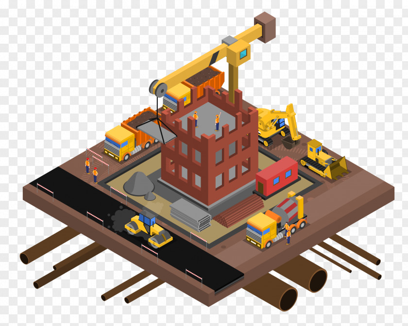 Building Architectural Engineering Heavy Machinery PNG