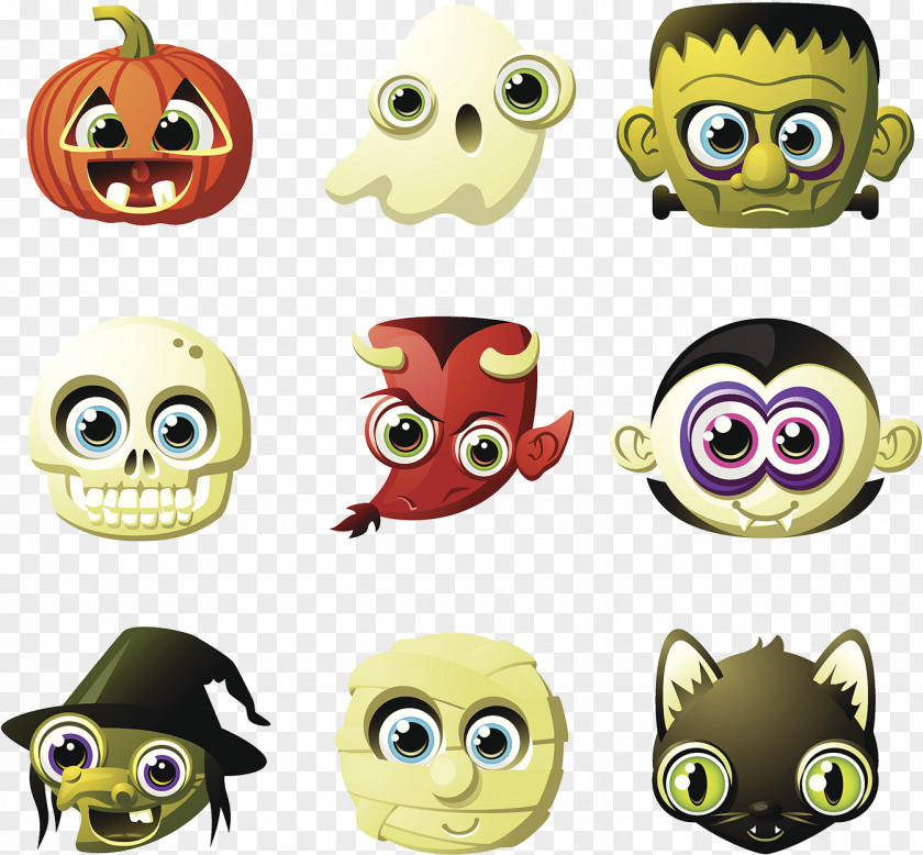 Cute Halloween Avatar Costume Clip Art PNG