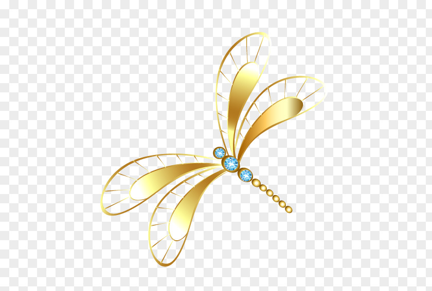 Dragonfly Modeling Jewelry Model PNG