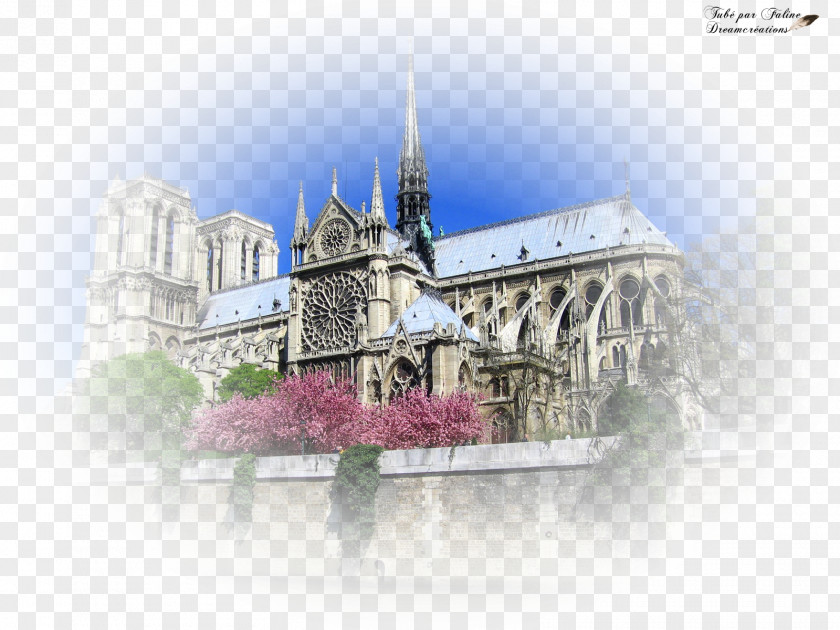 Notre Dame Towers Cathedral Gothic Architecture Desktop WallpaperParis Notre-Dame De Paris Tours PNG