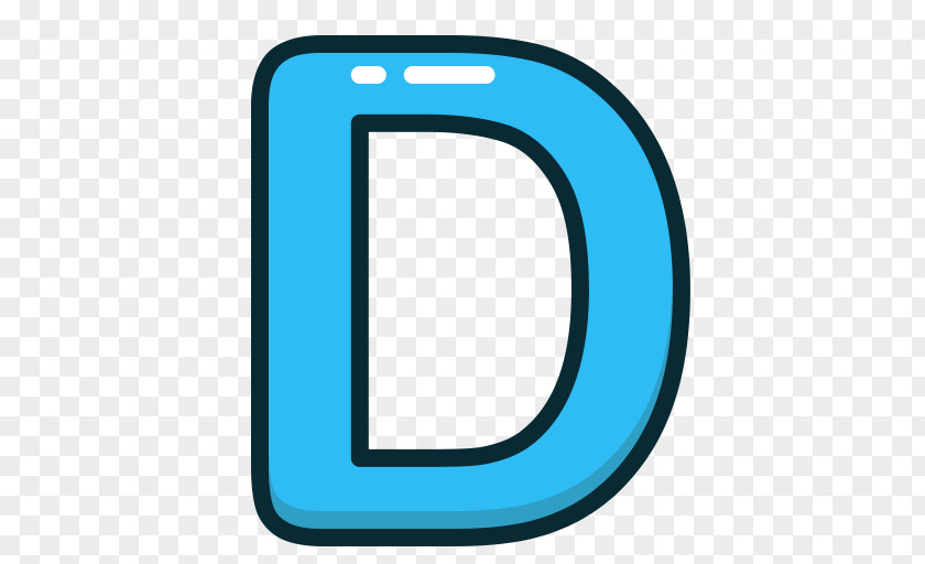 LETTER D Letter Alphabet Blue Clip Art PNG