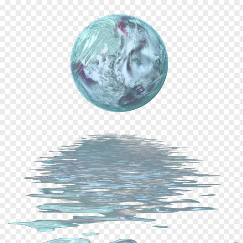 Planet Water Reflection Earth Sticker PicsArt Photo Studio PNG