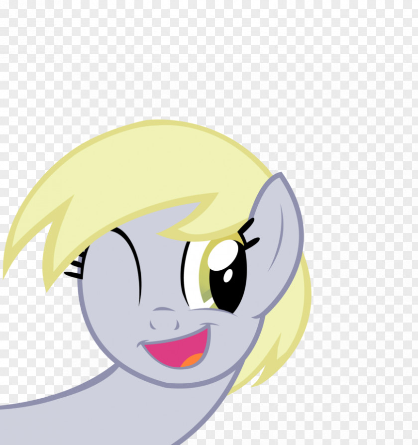 Spreading Expression Smiley Derpy Hooves Yellow Color Blue PNG