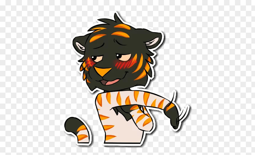 Tiger Cat Sticker Clip Art PNG