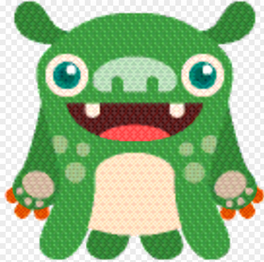 Green Animation Monster Cartoon PNG