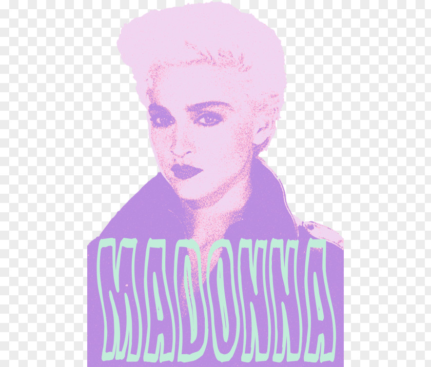 80s Madonna Portrait -m- 1980s Illustration Forehead PNG