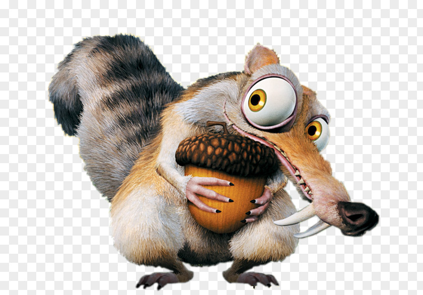 Ice Age Scrat Sid Acorn PNG