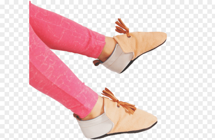 Pink Saffron Slipper Sandal Shoe Ankle PNG